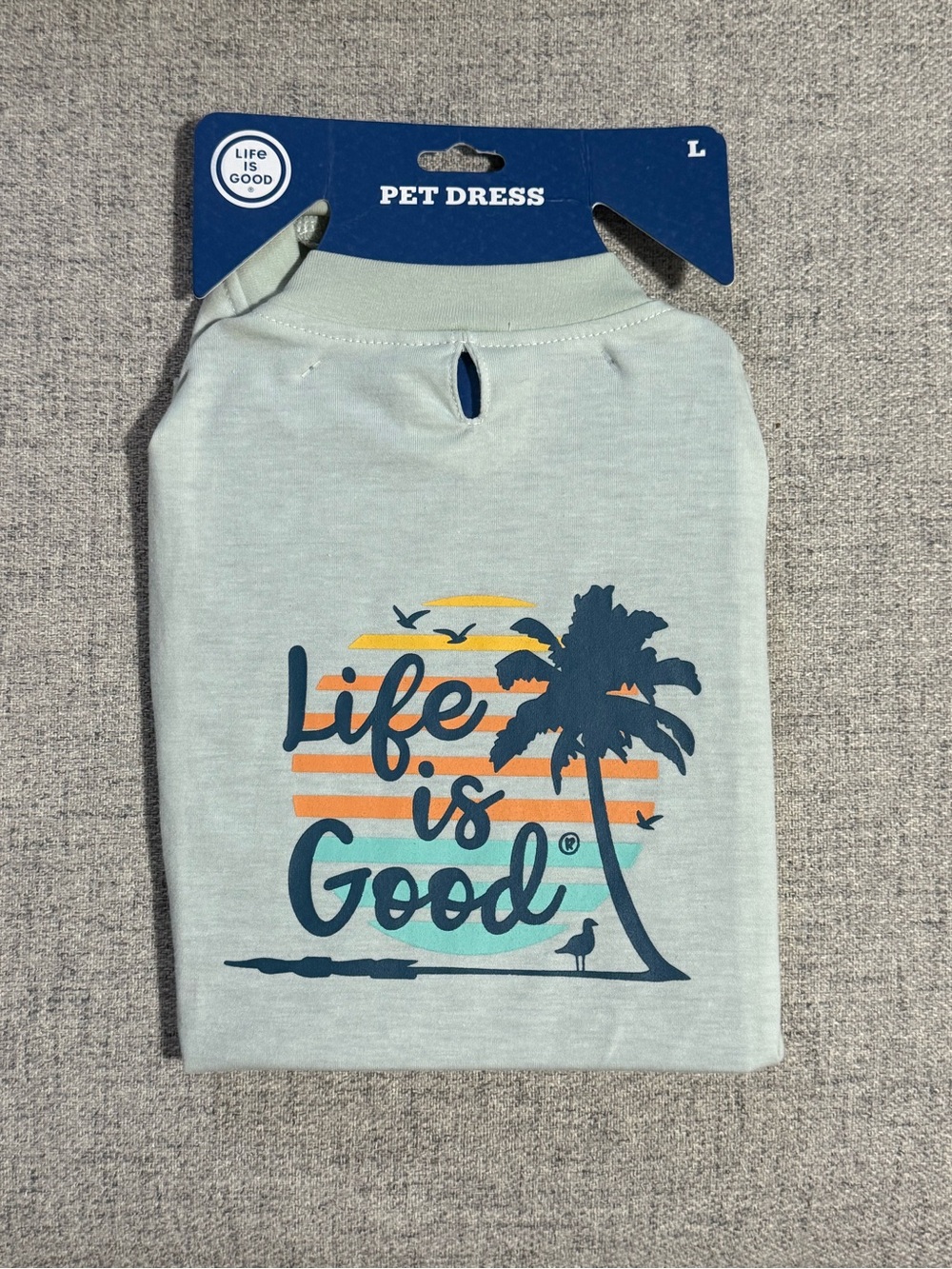 Life Is Good Light Aqua Pet Dress